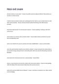 Hesi exit Exam Questions and Answers
