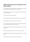 Exam Questions and Answers- HIPAA and Privacy Act Training &lpar;1&period;5 hrs&rpar; &lpar;DHA-US001&rpar;
