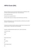 HIPAA Exam Questions and Answers &lpar;MA&rpar;