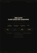 RBS EXAM QUESTIONS AND ANSWERS LATEST UPDATE 2025&excl;&excl;
