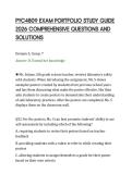 PYC4809 EXAM PORTFOLIO STUDY GUIDE&NewLine;2026 COMPREHENSIVE QUESTIONS AND&NewLine;SOLUTIONS