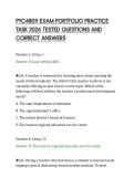 PYC4809 EXAM PORTFOLIO PRACTICE&NewLine;TASK 2026 TESTED QUESTIONS AND&NewLine;CORRECT ANSWERS