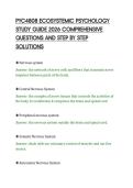 PYC4808 ECOSYSTEMIC PSYCHOLOGY&NewLine;STUDY GUIDE 2026 COMPREHENSIVE&NewLine;QUESTIONS AND STEP BY STEP&NewLine;SOLUTION