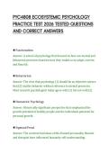 PYC4808 ECOSYSTEMIC PSYCHOLOGY&NewLine;STUDY GUIDE 2026 COMPREHENSIVE&NewLine;QUESTIONS AND STEP BY STEP&NewLine;SOLUTION