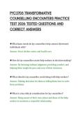 PYC3705 TRANSFORMATIVE&NewLine;COUNSELLING ENCOUNTERS PRACTICE&NewLine;TEST 2026 TESTED QUESTIONS AND&NewLine;CORRECT ANSWERS