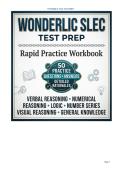 Wonderlic SLEC Test Prep &vert; 50 Practice Questions with Answers & Detailed Rationales