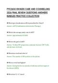 PYC2605 HIV&sol;AIDS CARE AND COUNSELLING&NewLine;2026 FINAL REVIEW QUESTIONS ANSWERS&NewLine;BUNDLED PRACTICE COLLECTION