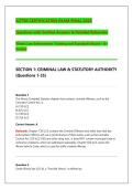 ILETSB CERTIFICATION EXAM FINAL 2026&NewLine;Questions with Verified Answers & Detailed Rationales&NewLine;Illinois Law Enforcement Training and Standards Board &ndash; A&plus; &NewLine;Graded