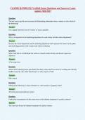 CLAIMS HANDLING Verified Exam Questions and Answers Latest&NewLine;update 2026&sol;2027