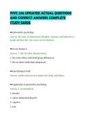 PSYC 290 UPDATED ACTUAL QUESTIONS&NewLine;AND CORRECT ANSWERS COMPLETE&NewLine;STUDY GUIDE