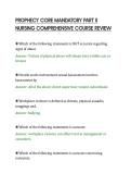 PROPHECY CORE MANDATORY PART II&NewLine;NURSING COMPREHENSIVE COURSE REVIEW