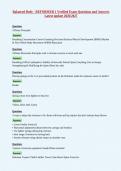 Balanced Body - REFORMER 1 Verified Exam Questions and Answers&NewLine;Latest update 2026&sol;2027