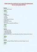 Balanced Body Mat & Reformer Cert Verified Exam Questions and&NewLine;Answers Latest update 2026&sol;2027