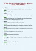 Mat Pilates Study Guide - Balanced Body Verified Exam Questions and&NewLine;Answers Latest update 2026&sol;2027