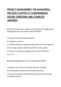 PROJECT MANAGEMENT&colon; THE MANAGERIAL&NewLine;PROCESS CHAPTER 16 COMPREHENSIVE&NewLine;SOLVED QUESTIONS AND COMPLETE&NewLine;ANSWERS