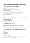 Florida Real Estate Sales Associate Exam 2026 &vert; 100 Practice Questions & Answers with Rationales