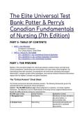 2026&sol;2027 S-TIER TEST BANK&colon; Potter & Perry's Canadian Fundamentals of Nursing &lpar;7th Ed&rpar; &vert; Next-Gen NCJMM Scenarios & Rationales