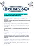 FISDAP MEDICAL EMERGENCIES UPDATED SETS ANSWERS AND QUESTIONS SET A&period;pdf
