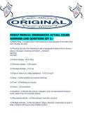 FISDAP MEDICAL EMERGENCIES ACTUAL EXAMS ANSWERS AND QUESTIONS SET A&period;pdf