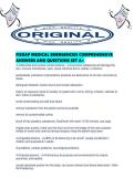 FISDAP MEDICAL EMERGENCIES COMPREHENSIVE ANSWERS AND QUESTIONS SET A&period;pdf