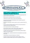 FISDAP MEDICAL EMERGENCIES EVALUATION TEST ANSWERS AND QUESTIONS SET A&period;pdf