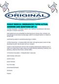 FISDAP MEDICAL EMERGENCIES PAPER ACTUAL ANSWERS AND QUESTIONS SET A&period;pdf