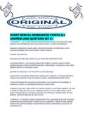 FISDAP MEDICAL EMERGENCIES STUDYS ALL ANSWERS AND QUESTIONS SET A&period;pdf