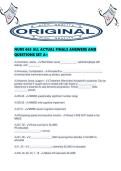 NURS 663 ALL ACTUAL FINALS ANSWERS AND QUESTIONS SET A&period;pdf