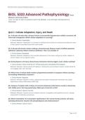BIOL 5333 Advanced Pathophysiology Texas Woman's University &lpar;TWU&rpar;&NewLine; Quiz 1 to Quiz 10 with 10 questions each Prep Modules 1-10 &lpar;100 High-Yield Questions & Rationales&rpar;&NewLine;