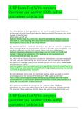 AHIP Examination Complete Questions and Answers Study Guide