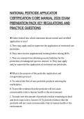 NATIONAL PESTICIDE APPLICATOR&NewLine;CERTIFICATION CORE MANUAL 2026 EXAM&NewLine;PREPARATION PACK KEY REGULATIONS AND&NewLine;PRACTICE QUESTIONS