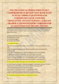 NSG 526 CLINICAL MODALITIES EXAM 3 &NewLine;COMPREHENSIVE REVIEW TEST BANK WITH &NewLine;ACTUAL CORRECT QUESTIONS AND &NewLine;VERIFIED DETAILED ANSWERS&vert; &NewLine;FREQUENTLY TESTING VERSION &vert; ALREADY &NewLine;GRADED A&plus;&vert;NEWEST&vert;EXPERT VERIFIED FOR &NewLine;GUARANTEED PASS 2026-2027 &vert;WILKES 
