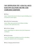 F-80 CERTIFICATION TEST 4 2026 FULL MOCK&NewLine;EXAM WITH SOLUTIONS AND FIRE CODE&NewLine;COMPLIANCE QUESTIONS