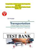 Test Bank for Transportation&colon; A Global Supply Chain Perspective&comma; 10th Edition &ndash; Robert A&period; Novack&comma; Brian Gibson & Yoshinori Suzuki&NewLine;