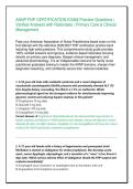 AANP FNP CERTIFICATION EXAM 2026&sol;2027 Practice Questions &vert; Verified Answers with Rationales &vert; Primary Care & Clinical Management