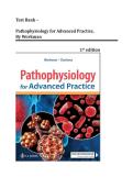 Test Bank - Pathophysiology for Advanced Practice&comma; 1st Edition &lpar;Workman&comma; 2026&rpar;&comma; Chapter 1-47 UPDATED