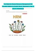 Test Bank for Human Resource Management 6th Canadian Edition by Sandra Steen&comma; Raymond A&period; Noe & John R&period; Hollenbeck