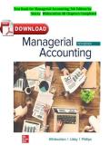 Test Bank for Managerial Accounting 5th Edition by Stacey Whitecotton&comma; Robert Libby and Fred Phillips All Chapters Complete Newest Version&NewLine;