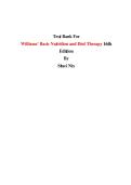 Test Bank for Williams' Basic Nutrition and Diet Therapy&comma; 16th Edition &vert; Staci Nix &vert; Complete Q&A