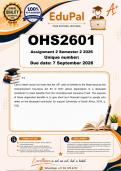 OHS2601 Assignment 2 &lpar;COMPLETE ANSWERS&rpar; Semester 2 2026 - DUE September 2026