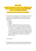 BSN 225 HESI   &NewLine;Comprehensive Resource To Help You Ace 2026-2027 Exams &NewLine;Includes Frequently Tested Questions With ELABORATED &NewLine;100&percnt; Correct COMPLETE SOLUTIONS  &NewLine;Guaranteed Pass First Attempt&excl;&excl; Current Update&excl;&excl;
