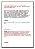 LADWP ELECTRICAL CRAFT HELPER EXAM&colon;  Latest 2026 Update &vert; Verified Solutions with Detailed Rationales