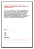 LADWP ELECTRICAL CRAFT HELPER EXAM&colon;  Latest 2026 Update &vert; Verified Solutions with Detailed Rationales