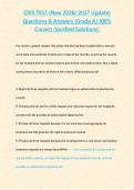 CRIS TEST &lpar;New 2026 2027 Update&rpar; Questions & Answers -Grade A- 100- Correct &lpar;Verified Solutions&rpar;&period;