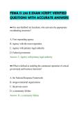 FEMA IS 230 E EXAM SCRIPT VERIFIED&NewLine;QUESTIONS WITH ACCURATE ANSWERS
