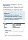Marketing & Social Media Specialist MBO Niveau 4 - Complete Samenvatting en Oefenvragen