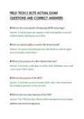 FIELD TECH 2 SCTE ACTUAL EXAM&NewLine;QUESTIONS AND CORRECT ANSWER