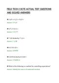 FIELD TECH 2 SCTE ACTUAL TEST QUESTIONS&NewLine;AND SOLVED ANSWERS