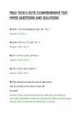 FIELD TECH 2 SCTE COMPREHENSIVE TEST&NewLine;PAPER QUESTIONS AND SOLUTIONS