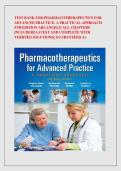 Test Bank for Pharmacotherapeutics for Advanced Practice&colon; A Practical Approach &lpar;5th Edition&rpar; by Arcangelo &ndash; Complete Chapters & Verified Solutions